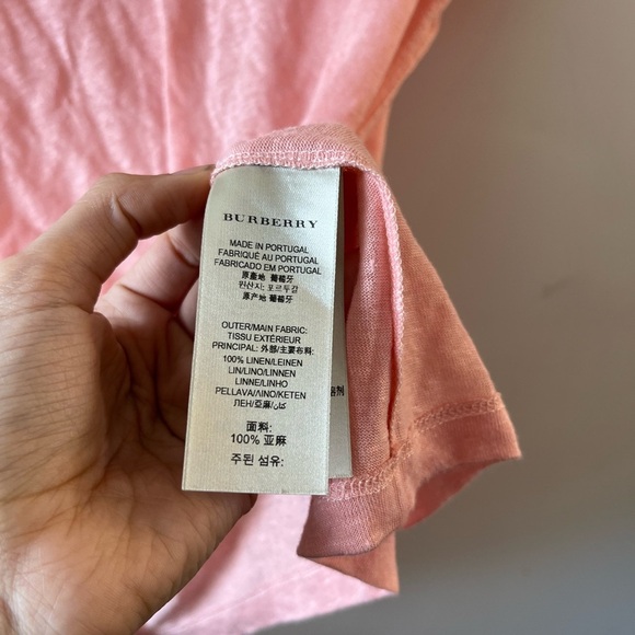 Burberry Brit Linen Knit V-Neck Tee - Picture 10 of 15